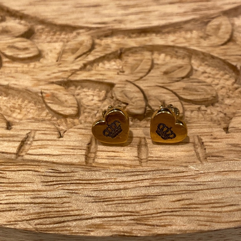 Juicy Couture Gold Heart Earrings